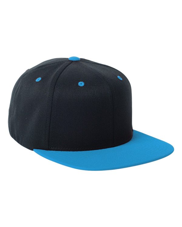 Adult Wool Blend Snapback Two-Tone Cap For Sale