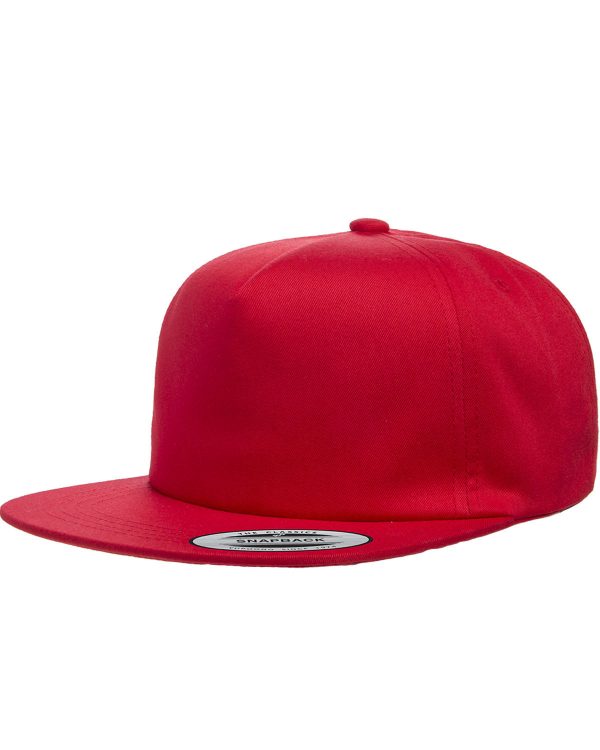 Adult Unstructured 5-Panel Snapback Cap Hot on Sale