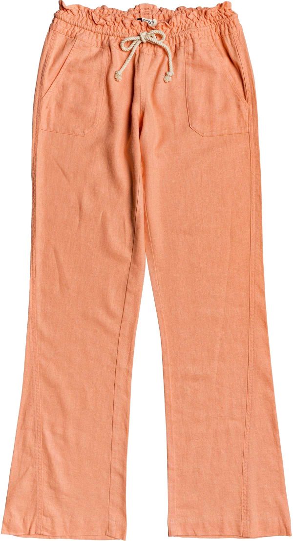 Roxy Women s Oceanside Flared Linen Pants 2019 Supply