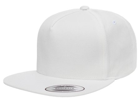 Adult 5-Panel Cotton Twill Snapback Cap Cheap