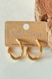 Twisted Gold Hoop Earrings GHT Online Hot Sale