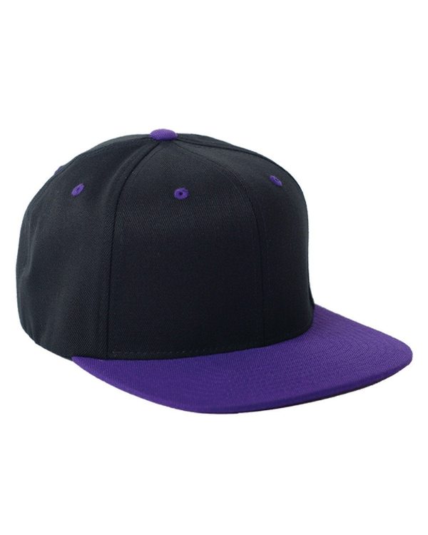 Adult Wool Blend Snapback Two-Tone Cap For Sale