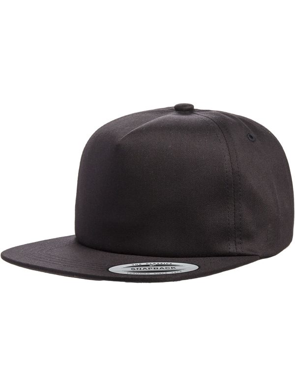 Adult Unstructured 5-Panel Snapback Cap Hot on Sale